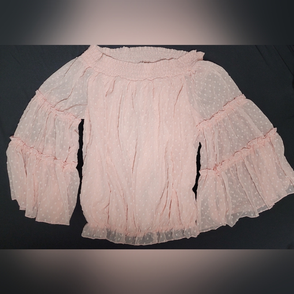 Elegant Pink Off-Shoulder Women's Top